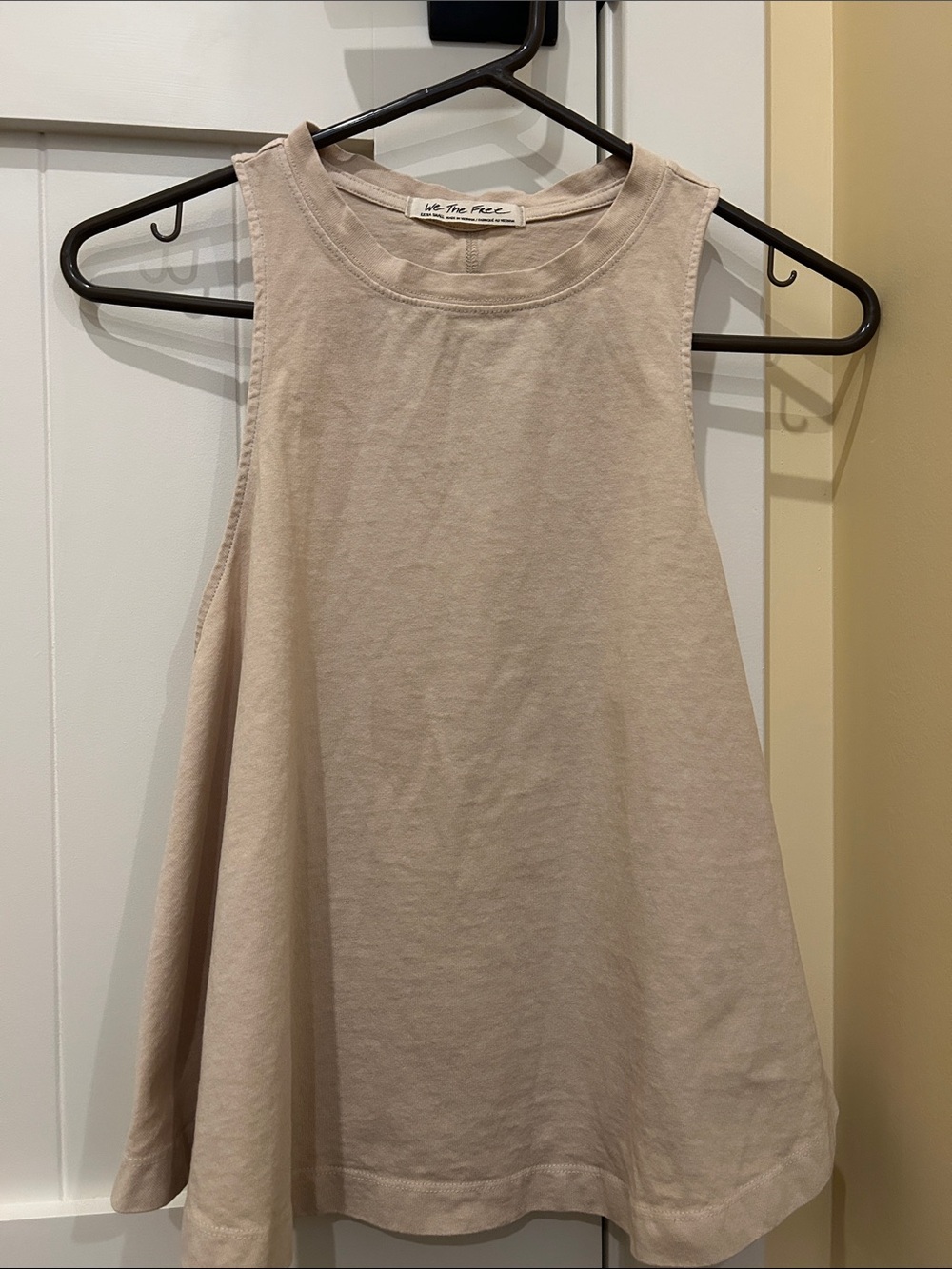 We The Free Flared Tank Top in Light Beige